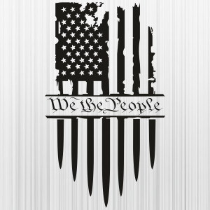 We the People Cut Flag Logo Svg