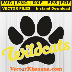 Wildcats Paw Svg