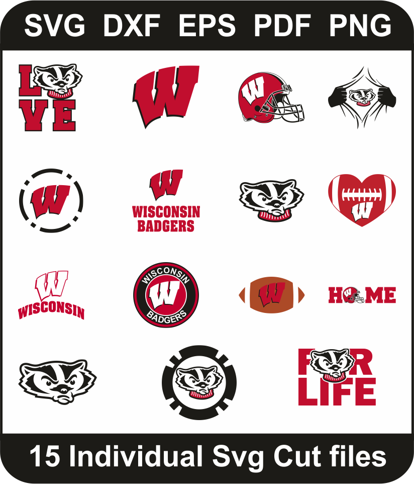 Wisconsin Badgers Svg Bundle