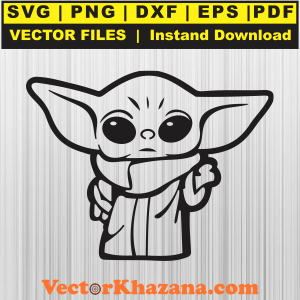 Star Wars Baby Yoda Svg