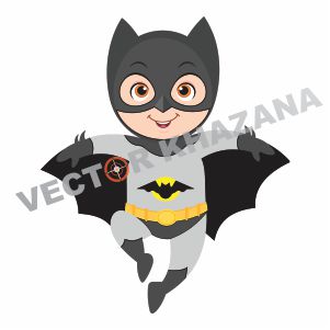 Baby Batman Vector
