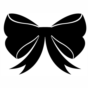 Download Bow ribbon Silhouette SVG file | gift Bow ribbon Design ...