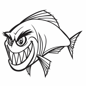 Piranha Fish Vector