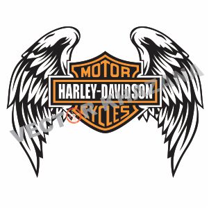 Harley Davidson Shield And Wings Logo Svg