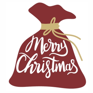 Merry Christmas Bag vector file