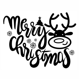 Merry Christmas Deer Face Svg File Merry Christmas With Antler Svg Cut File Download Jpg Png Svg Cdr Ai Pdf Eps Dxf Format