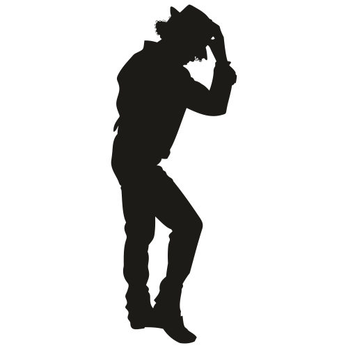 michael jackson silhouette vector