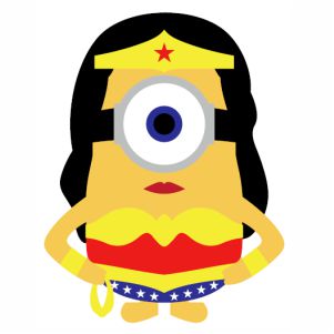 Minion Wonder Woman svg