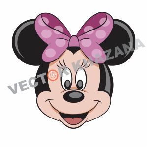 Minnie Head Logo Vector