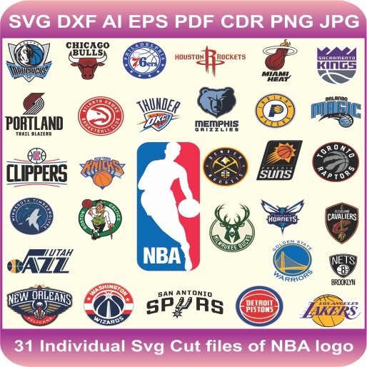 Download Nba Team Pack Logo Svg Cut Files