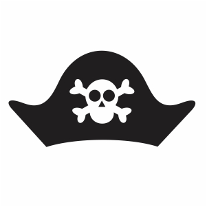 Pirate Hat Skull Svg