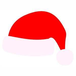 Santa Red Christmas Cap vector file