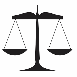 Legal Law Measurement Scale vector