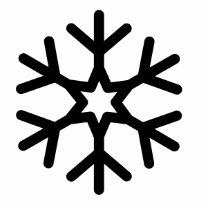snowflake vector black