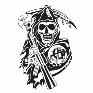 sons of anarchy skull logo svg file