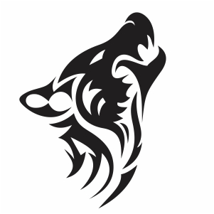Howling Wolf Face Svg Wolf Svg Cut File Download Jpg Png Svg Cdr Ai Pdf Eps Dxf Format